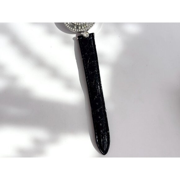 Elizabeth Taylor Leather Silver Ladies Vintage Wristwatch - 29mm - WORKS! - Picture 5 of 10